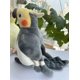thumbnail image 1 of Simulación suave Mini tamaño realista cacatúa gris juguetes de peluche vida Real suave loro amarillo pájaros animales de peluche muñecas de juguete regalos, 1 of 5