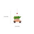 thumbnail image 3 of DefiDgd Wooden Car Christmas Hanging Ornament,Painted Wood Hanging Decor for Christmas Tree Mantel Wall Window Holiday Party Home Display, 3 of 6