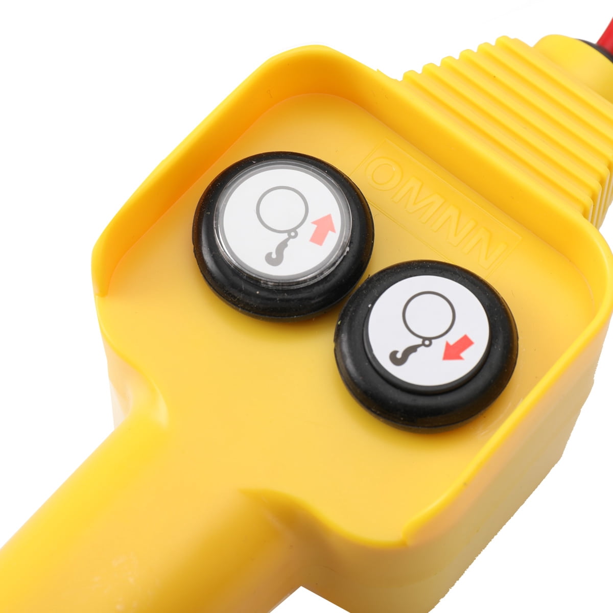 ECUTEE Winch Hand Control Assembly, Crane Push Button Switch, for 1500lbs to 5000lbs 12V UP-Down Crane Pendant Hand-held Control Station Replacement (Yellow)