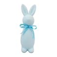thumbnail image 3 of Figura de conejo de Pascua flocado, adorno de escritorio, decoración de Pascua, conejo decorativo Azul, 3 of 9