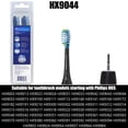 thumbnail image 2 of C3 Premium Plaque Control Replacement Brush Heads - Compatible with Ph-lilps Sonlcare DiamondClean Electric Toothbrush,HX9044/65,Black,4 Pack, 2 of 5