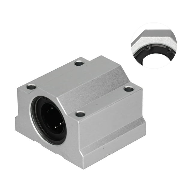 Closed Linear Bearing Slide Block, Aluminum Alloy Material Linear Motion Bearing Ball Strong Bearing Long Working Life Exquisite Workmanship For Machine Tools