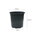 thumbnail image 3 of Plastic Plant Pots Nursery Containers Thickened Flower Pots Drainage Holes Garden Planters Seedling Pots Home Gardening Supplies Flexible Plant Containers Outdoor Indoor Planters, 3 of 5