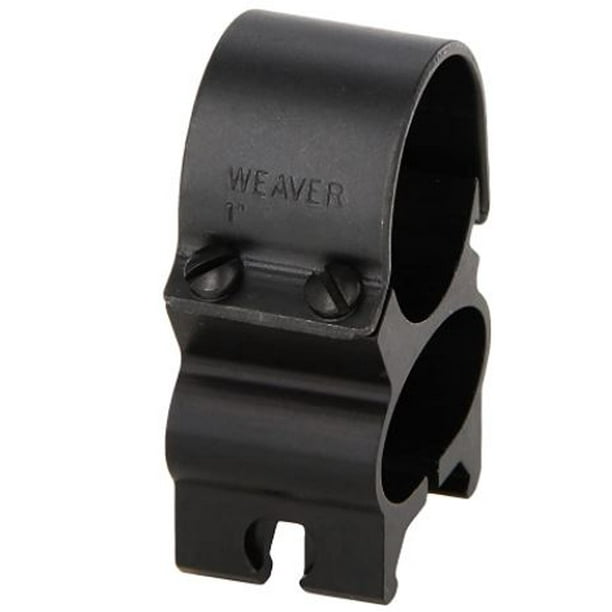 Weaver 1" SeeThru Quad Lock Rifle Scope Ring, 2 Pack, Aluminum
