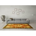 thumbnail image 3 of Ahgly Company Machine Washable Indoor Rectangle Persian Yellow Traditional Area Rugs, 8' x 10', 3 of 4