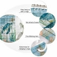 thumbnail image 3 of Coastal Turtle Bathroom Shower Curtains with 12 Hooks Polyester Waterproof Shower Curtain for Stalls and Bathtubs Nautical Ocean Shells Seaweeds Starfish Decorative Bathroom Privacy Curtain 36x72 In, 3 of 9