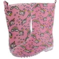 thumbnail image 2 of Shiny Magical Unicorn Printed with Back Pull Loop Toddler Girls Basic Body Jelly Rain Boot Pink Combo 11/12, 2 of 2