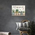 thumbnail image 2 of Farmhouse Succulent Wall Art Rustic Succulent Pictures Decor God Says You Are Bible Verse Canvas Painting Modern Unframed Prints Artwork for Home Bathroom Bedroom Living Room, 2 of 3