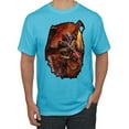 thumbnail image 1 of Wild Bobby, Enraged Angry Flying Dragon, Pop Culture, Men Graphic Tees, Light Turquoise, Large, 1 of 3