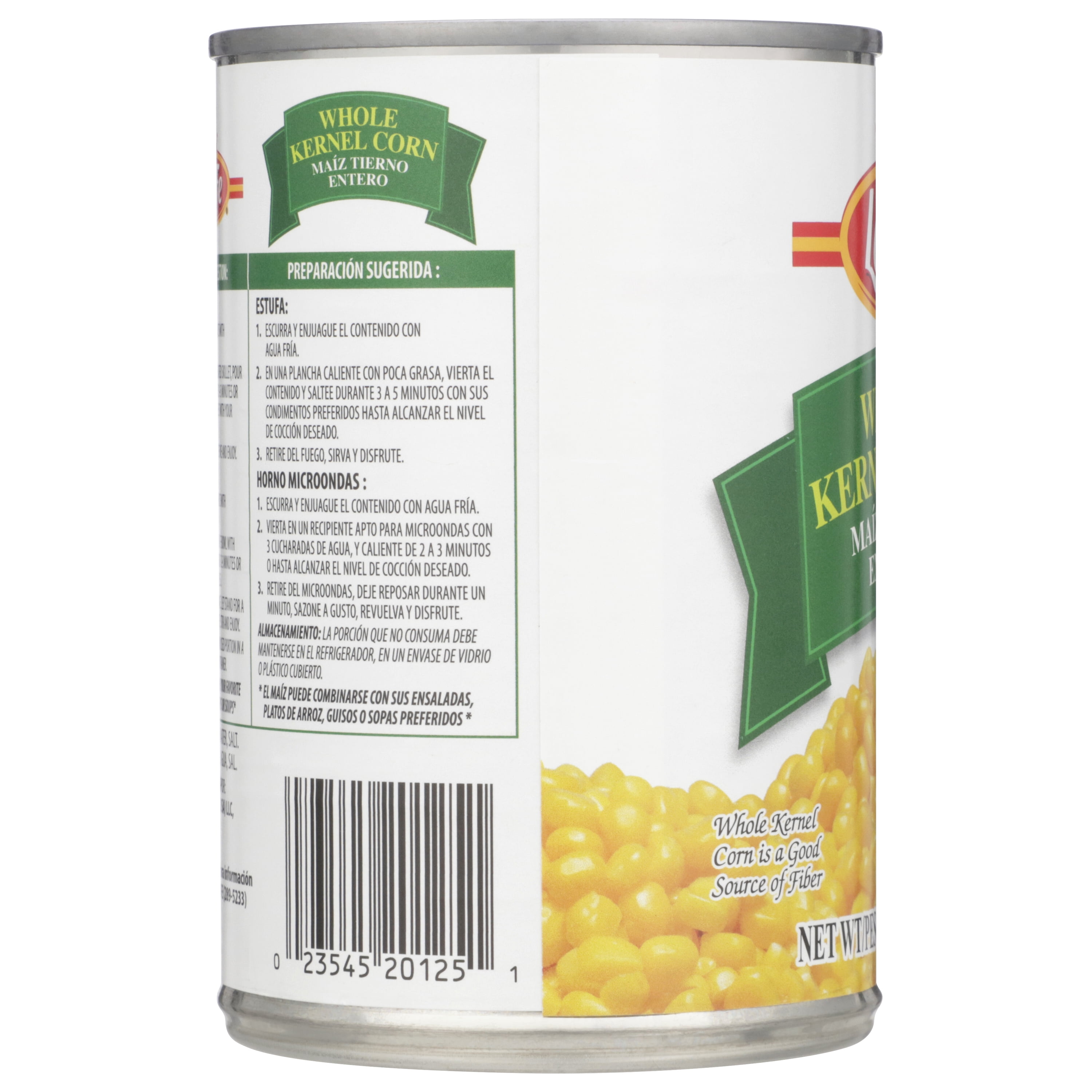 La Fe Corn Kernels 15.25 oz Can - No Allergens - Ready to Eat