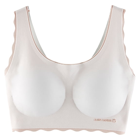 ZACPNCV Girls Soft Stretch Training Bra Teens Thin Lightly Padded Breathable Comfort Smooth Seamless Everyday Wear