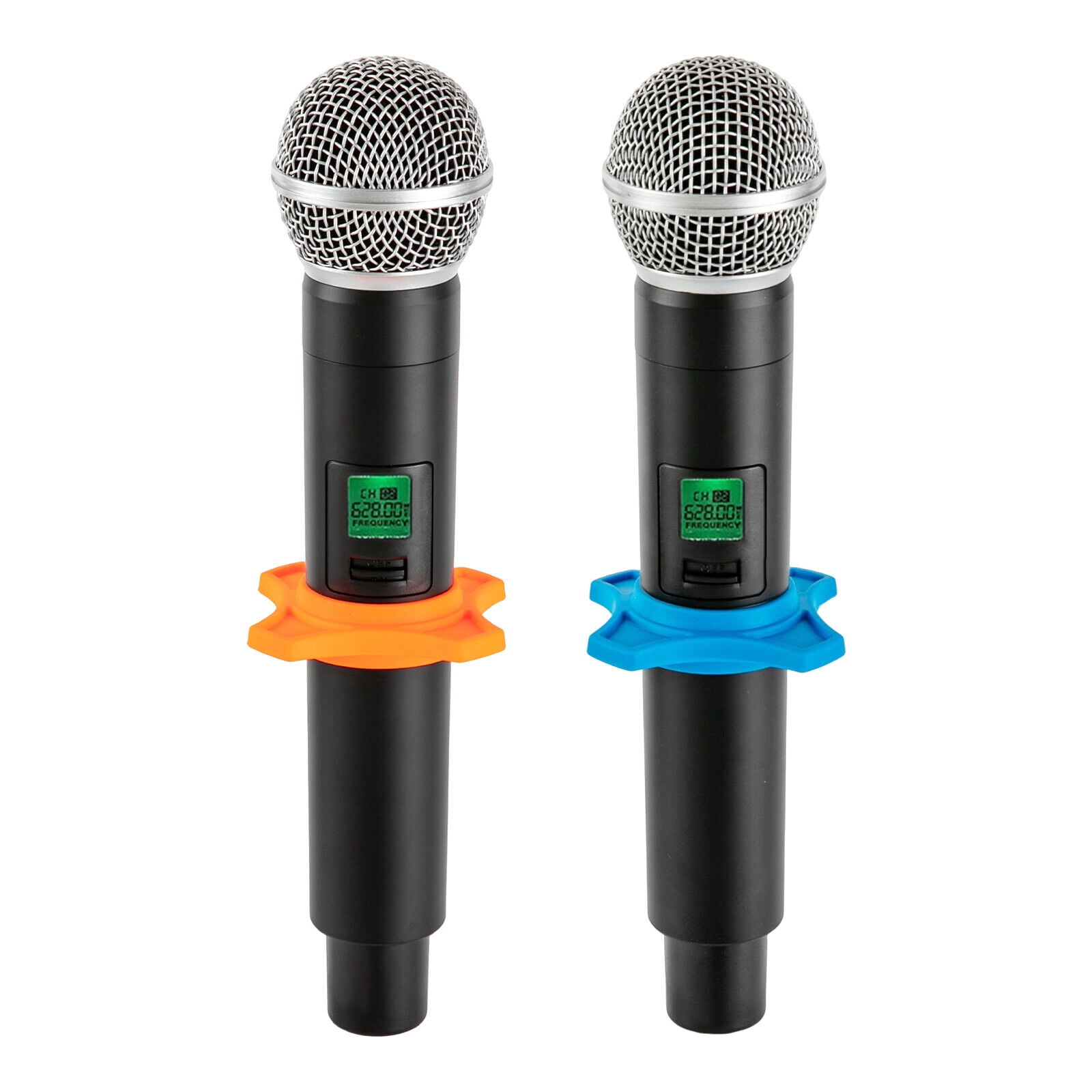 4 Channel UHF Wireless Microphone System Handheld Mic System Karaoke Receiver