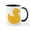 White/Black Inside, variant on CafePress - Rubber Duck Mug - 11 oz Ceramic Mug - Novelty Coffee Tea Cup