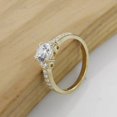 thumbnail image 2 of Shree Diamonds 2.00CT Lab Created Round Diamond Wedding Engagement Ring In 14k Yellow Gold Plated For Women's, 2 of 2