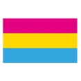 thumbnail image 1 of Pansexual Pride Flag 3x5ft - Rainbow Flag Vivid Color and Fade Proof - with Grommets, 1 of 5