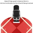 thumbnail image 4 of Square 2Pack PU Leather Red Plaid Cruise Luggage Tag with Privacy Cover and Name ID Tag for Travel Handbags Backpacks Luggage Tags, 4 of 6