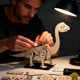 thumbnail image 5 of Dinosaurio braquiosaurio animatrónico de madera para niños: peluche interactivo con sonidos realistas y movimientos suaves, educativo para los niños, 5 of 8