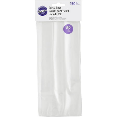Wilton Clear Party Treat Bags, 150-Count