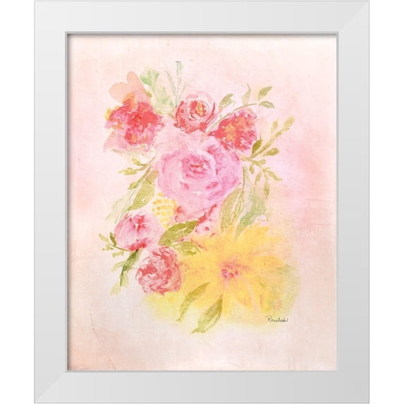 Murdock, Ramona 20x24 White Modern Wood Framed Museum Art Print Titled - Blooms No. 1