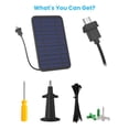 thumbnail image 2 of 2 Pack 5W Solar Panel for Blink Camera, Solar Panel Charger Compatible with Blink Outdoor/Outdoor(3rd Gen)/XT XT2 Camera, IP65 Weatherproof with Secure Wall Mount, 13.1ft, 2 of 9