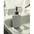 thumbnail image 4 of Dispensador de jabón líquido para manos gris | Accesorio moderno para baño y cocina, 4 of 6