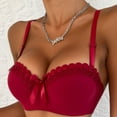 thumbnail image 2 of Push up Underwire Bras for Women, Full Cup Support Everyday Lingerie, Comfortable Seamless Lace Bralette, 2 of 4