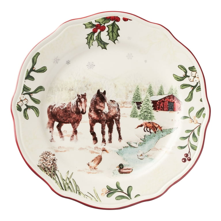 Better Homes & Gardens 12-Piece Holiday Heritage Dinnerware Set