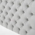 thumbnail image 6 of Tufted Upholstered Queen Size Bed Headboard in Modern Button Design, Adjustable Solid Wood Head Board, Solid Wood Head Board with Durable Metal Legs in Bedroom, 6 of 9