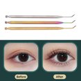 thumbnail image 4 of Eyelash Lift Perm Tool, Lash Separator Tint Tool Professional 3pcs Double Ended Long Curved Needle Stainless Steel Colorful Golden Silver  For Tinting, 4 of 8