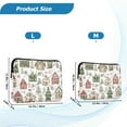 thumbnail image 4 of FORMRS 13-13.3 inch Laptop Sleeve Case Soft Carrying Quilted Computer Bag Cover, Brown Christmas House, 4 of 7