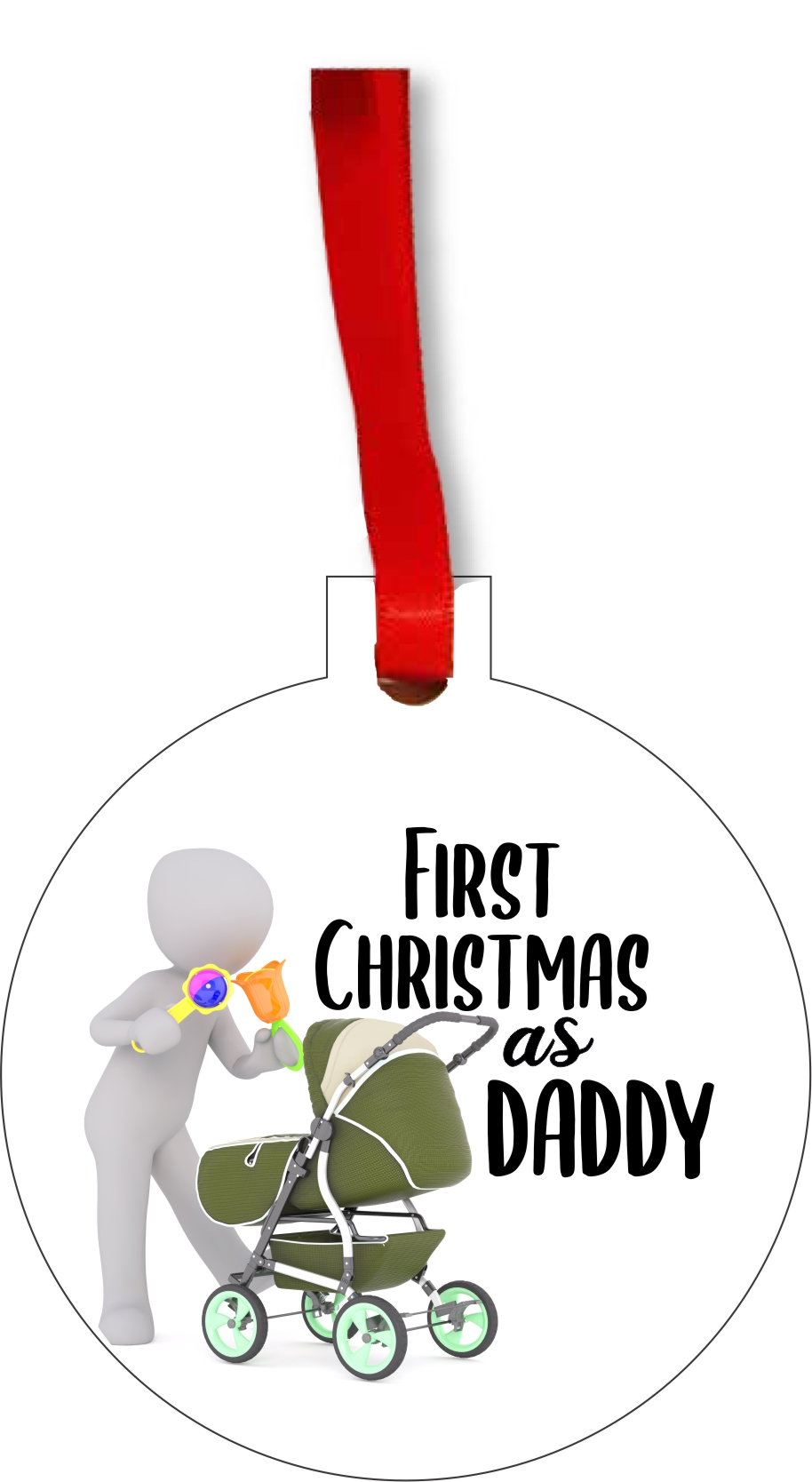 Daddy Ornaments New Dad and Baby Father Christmas Ornament Dads Daddys