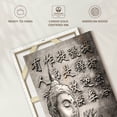 thumbnail image 6 of Elephant Stock Intellectual Buddha Wall Art - Vertical Canvas Wall Art - Living Room Wall Decor - Religion And Spirituality Canvas - Gray And Decor - 24" x 36", 6 of 8