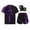 Purple&Black, variant on TiaoBug 3 Pcs Kids Boys Boxer Boxing Outfits Short Sleeve Shirt with Shorts and Boxing Gloves Set Blue 10