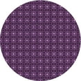 thumbnail image 1 of Ahgly Company Tapis Rond Lavable en Machine Intérieur Transitionnel Violet Foncé, 5 Pieds Rond, 1 of 7