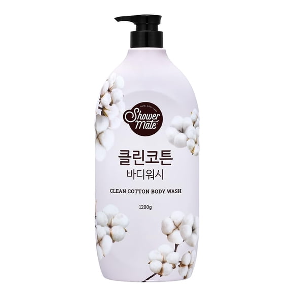 SHOWERMATE Gel de baño natural 42,3 fl oz 1,2 kg (algodón limpio)