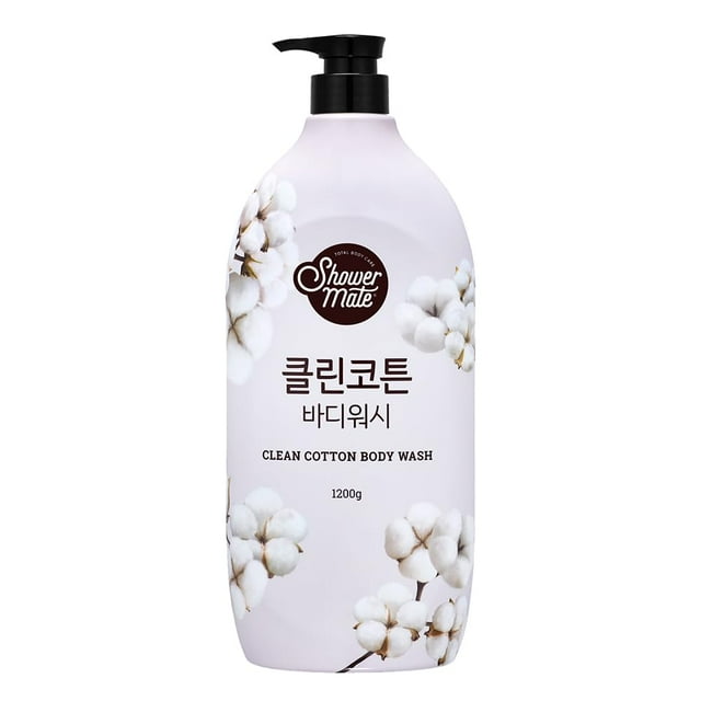 SHOWERMATE Gel de baño natural 42,3 fl oz 1,2 kg (algodón limpio)