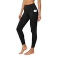thumbnail image 2 of Sunnin Womens High Waist Yoga Leggings Side Phone Pocket Tight Fit Workout Pants Athletic Trousers, 2 of 9