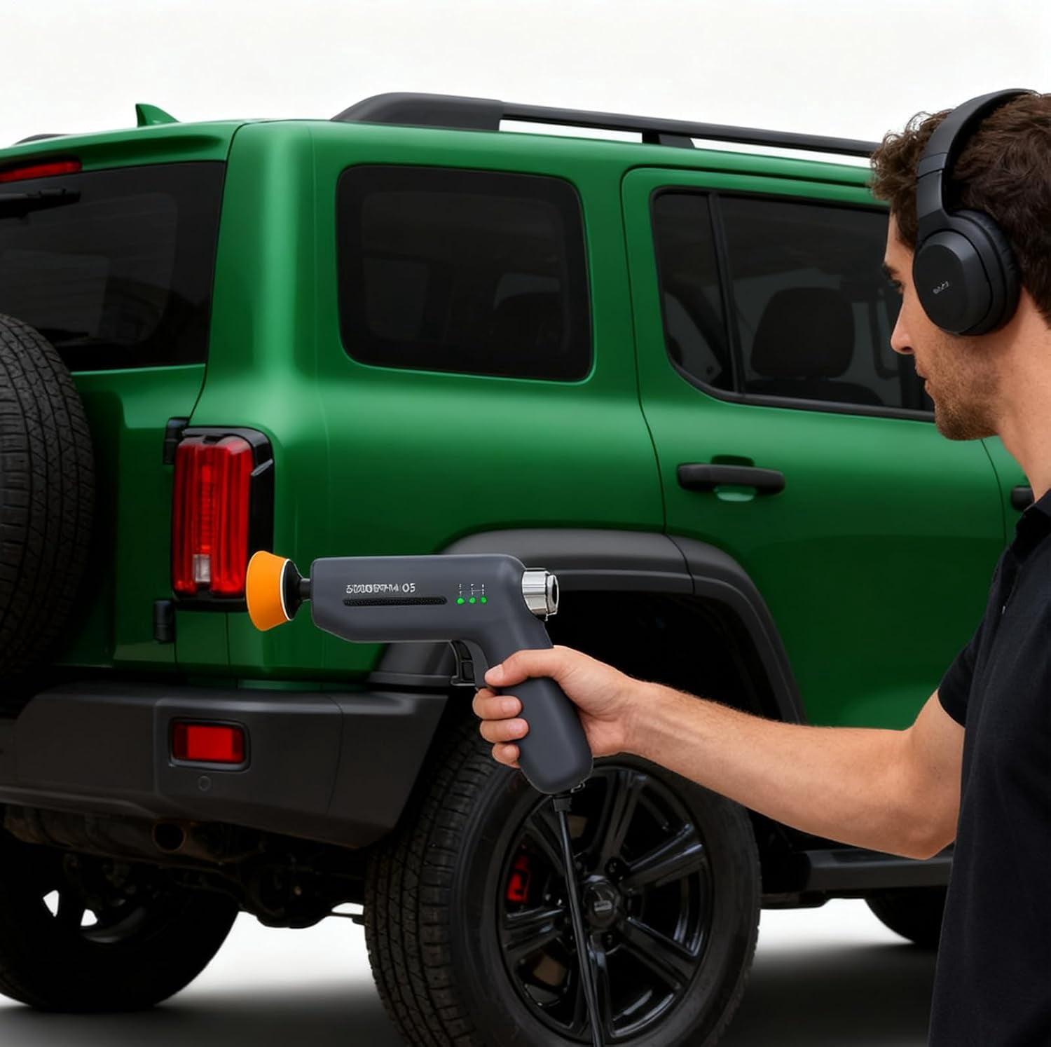 Car Buffer Polisher, Car Scratch Repair Machine, 3 Speed Adjustment, Ergonomic Automotive Waxing Machine, 12V Automotive Polisher Tool, Scratch Removal Buffer for Truck Sedan RV Trailer Pickup