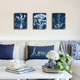 thumbnail image 3 of Navy Blue Botanical Wall Art Vintage Boho Abstract Plant Wall Art for Living Room Decor Royal Blue White Flower Pictures Minimalist Floral Canvas Prints Artwork Bedroom Home Decoration 12x16" 3, 3 of 6