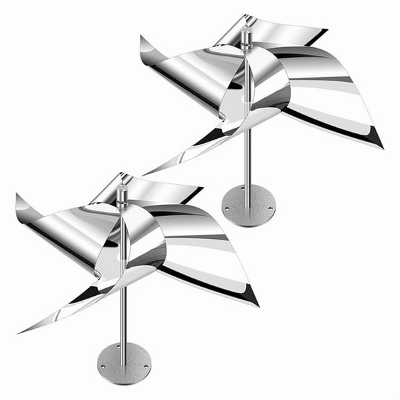 2 x bird deterrents-Silver