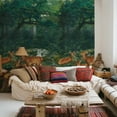 thumbnail image 2 of Vintage Forest Deer Wallpaper Mural, 2 of 8