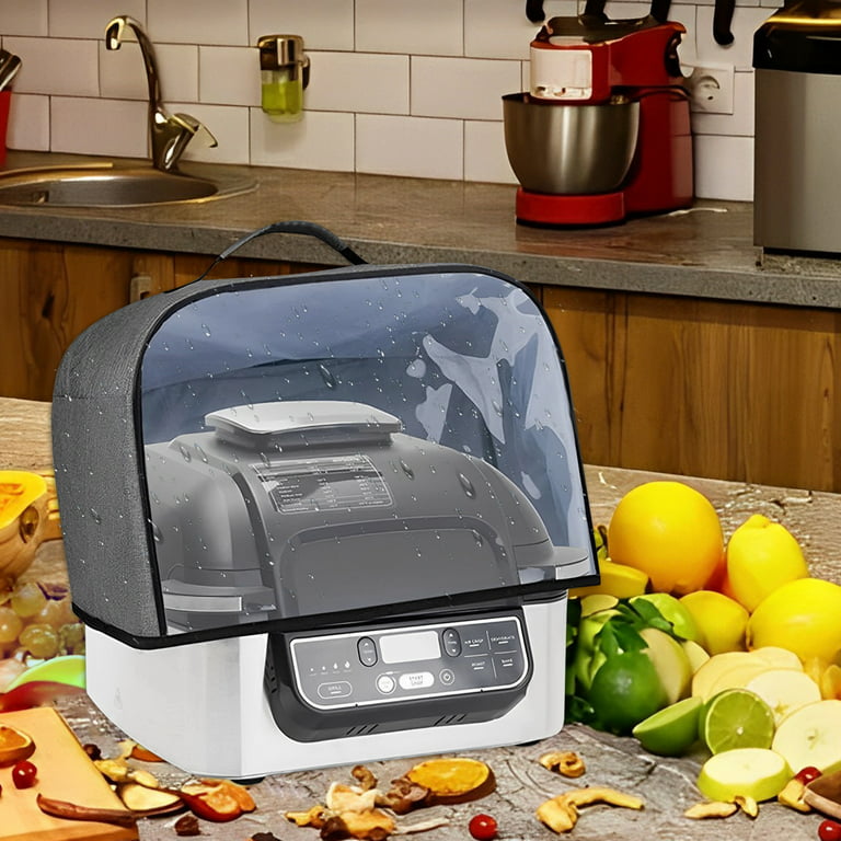 BOBASH Kitchen Appliance Covers with Pockets Waterproof Air Fryer Dust  Cover Durable Dust Protection Square Accessories with Handle Gray 
