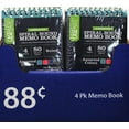 thumbnail image 4 of Pen + Gear 4 Pack 3"x5", Top Spiral Memo Book, 80 Sheets Per Book, 4 of 4