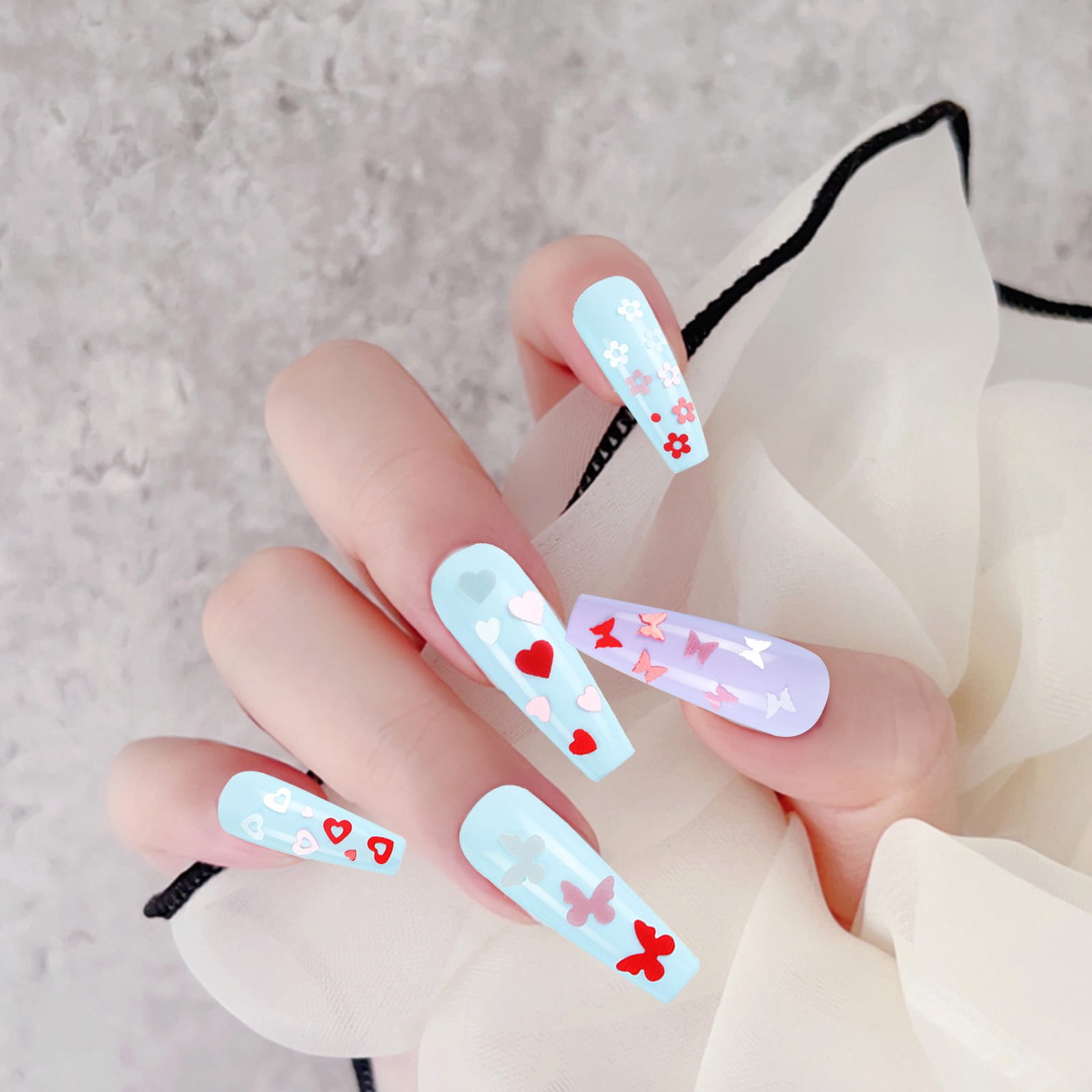 Piece Nail Decals Big Letter Stickers Nail Glitter Catcher Nail Dangle Charms Nail 3d Charms for Acrylic Nails Coalfield Everything A Nail Tech Needs Nail Warmer compatible with Machine Nail Trends