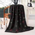 thumbnail image 2 of Black Christmas Star Pattern Blanket,Comfortable Soft Lamb Wool Throw Blanket,All Season,Warm Lightweight Blankets for Sofa Bed Couch Living Room Chair,40"x50", 2 of 4