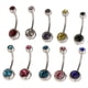 thumbnail image 2 of 10 piezas moda mujer  barbell cristal  18g / 1,2mm Hugo  Joyas de diamantes de imitación, 2 of 10