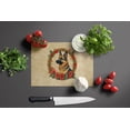 thumbnail image 4 of German Shepherd Christmas Flowers Glass Cutting Board 12 in x 15 in, 4 of 5