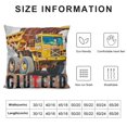 thumbnail image 5 of Construction Trucks Pillow Cases Construction Room Decor for Boys Room Construction Pillow Covers for Toddler Boy Room Bedroom Playroom Nursery, White Yellow-Trucks Man, 5 of 5