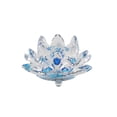 thumbnail image 1 of Pisapapeles de Cristal fino flor de loto Matsuzay Decoración hogar azul, 1 of 1