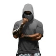 thumbnail image 2 of Men's Gradient Quick Dry T-Shirt Hooded Short Sleeve Sun Protection Top Performance Lightweight Fishing Athletic Workout Shirt, 2 of 5
